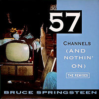 Rectangle Triangle 57 Channels (And Nothin' On) remix album cover featuring colorful abstract artwork and bold typography.