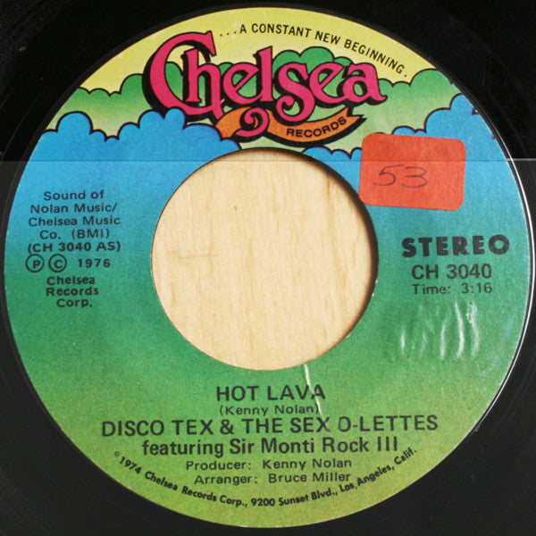 Disco Tex & The Sex-O-Lettes* Featuring Sir Monti Rock III - Hot Lava