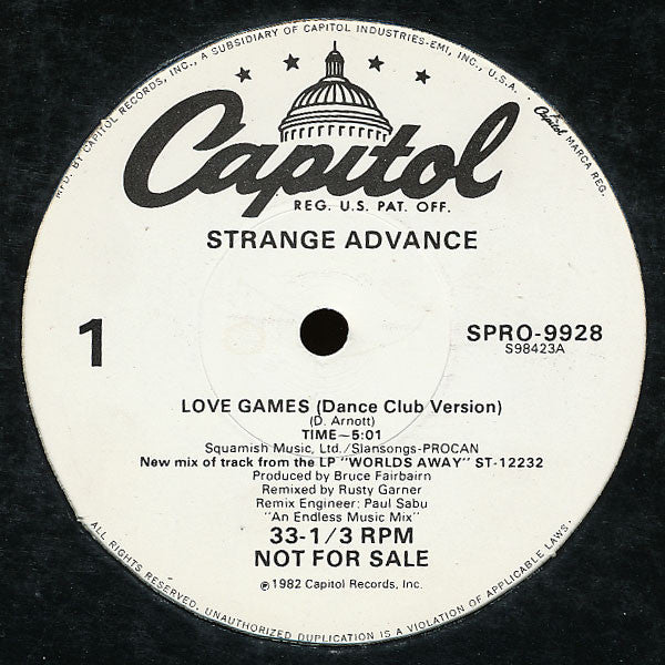 Love Games Strange Advance