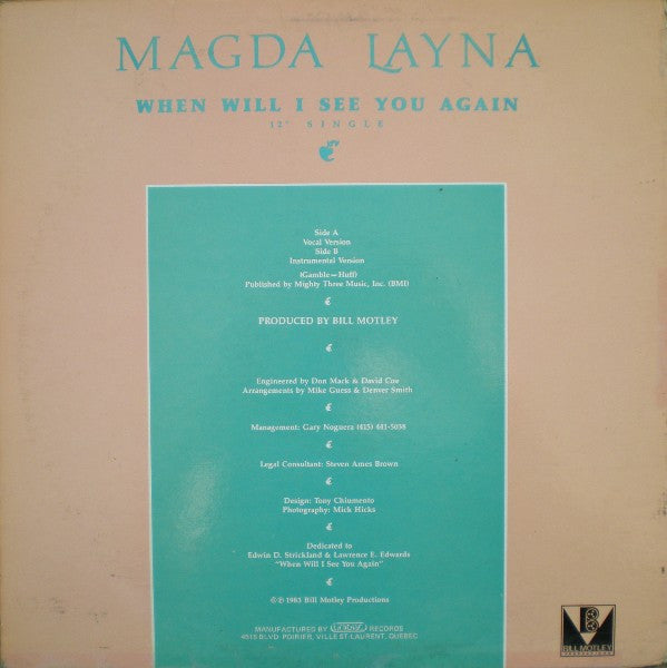When Will I See You Again Magda Layna