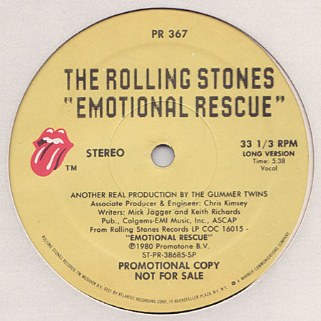 Emotional Rescue The Rolling Stones