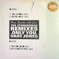 Rectangle Triangle Only You (The Remixes) music release cover art featuring abstract geometric design and remix artist details.