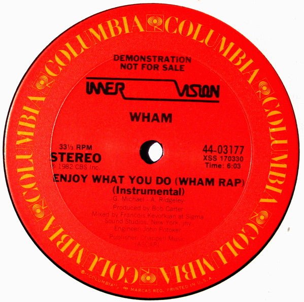 Enjoy What You Do (Wham Rap) Wham!