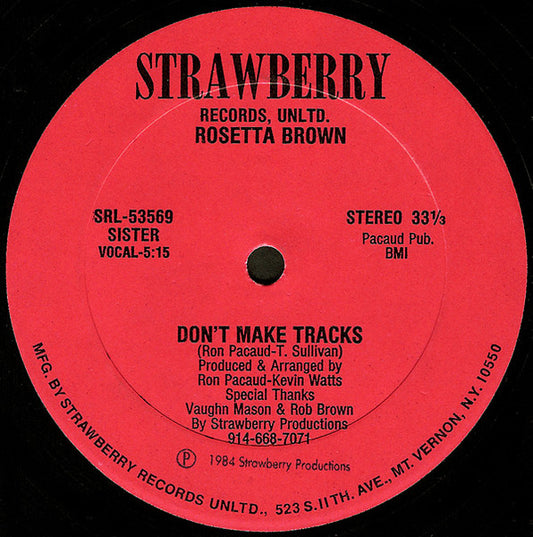 Don't Make Tracks