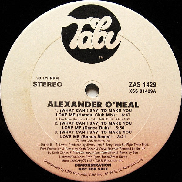(What Can I Say) To Make You Love Me Alexander O'Neal