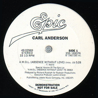 A.W.O.L. (Absence Without Love) Carl Anderson