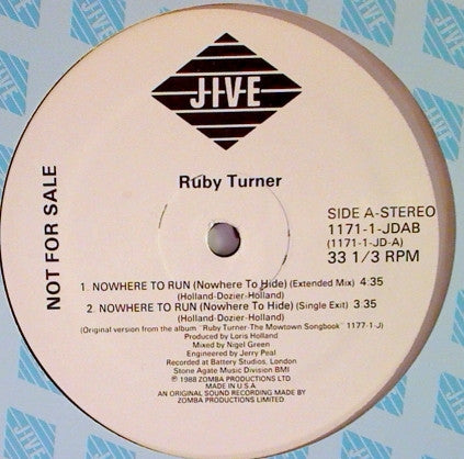 Nowhere To Run (Nowhere To Hide) Ruby Turner