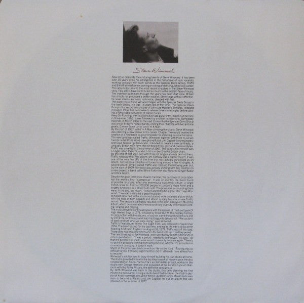 Chronicles Steve Winwood