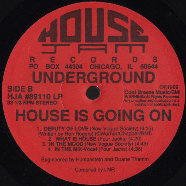 Underground House Is Going On Various