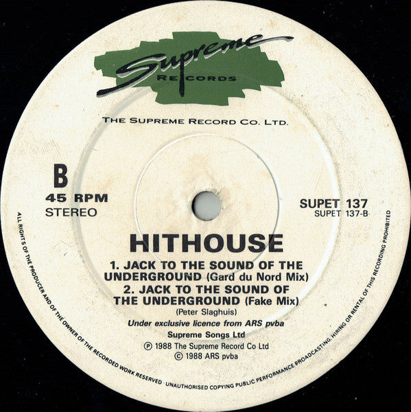 Jack To The Sound Of The Underground