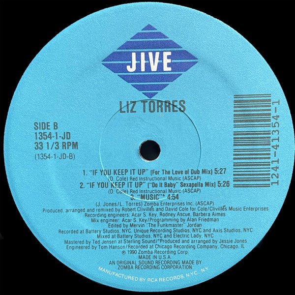 If U Keep It Up Liz Torres