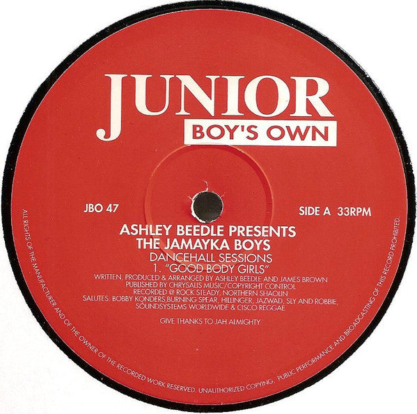 Dancehall Sessions Ashley Beedle,The Jamayka Boys