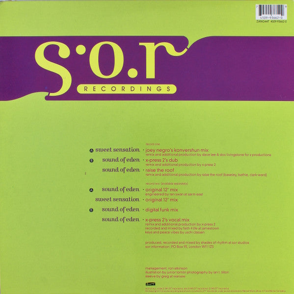 Sound Of Eden • Sweet Sensation (Remixes by Joey Negro • X-Press 2 • Raise The Roof) Shades Of Rhythm