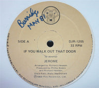Rectangle Triangle "If You Walk Out That Door" vinyl record featuring album cover art in a vibrant, artistic design.