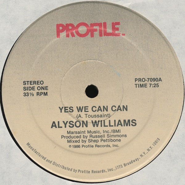 Yes We Can Can Alyson Williams