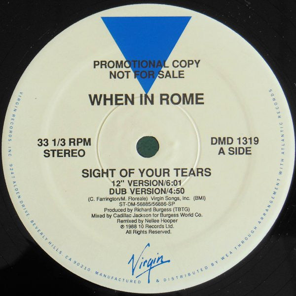Sight Of Your Tears When In Rome