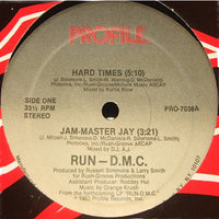 Rectangle Triangle Hard Times / Jam-Master Jay album cover featuring vibrant artwork and bold typography.