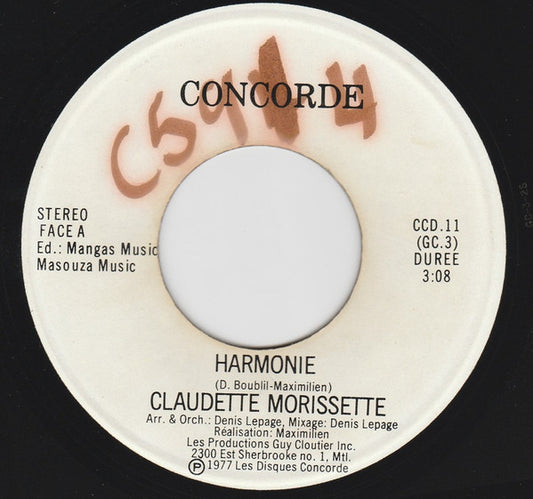Claudette Morissette - Harmonie