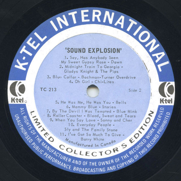 Sound Explosion 22 Original Hits Original Stars Various