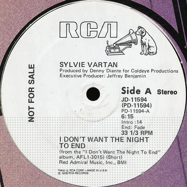 I Don't Want The Night To End Sylvie Vartan