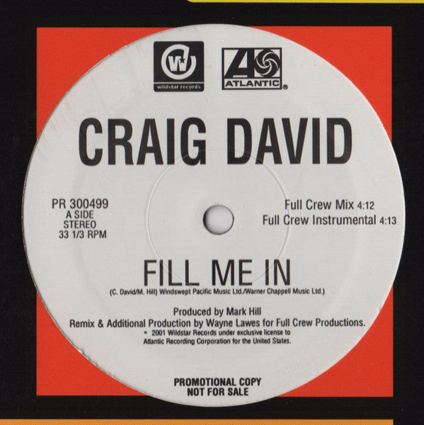 Fill Me In Craig David