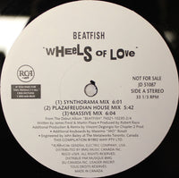 Rectangle Triangle Wheels Of Love Get Up On This Hold Me vinyl record with colorful cover art and musical design.