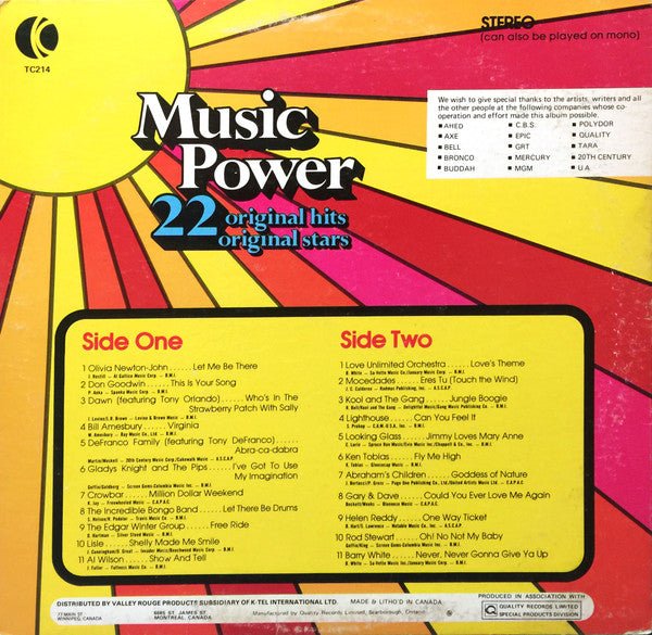 Music Power Various