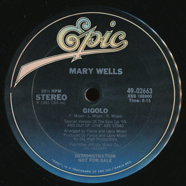 Gigolo Mary Wells