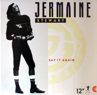 Rectangle Triangle Say It Again / You Promise music album cover, featuring abstract geometric design and artistic typography.