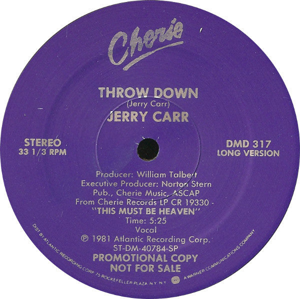Throw Down Jerry Carr