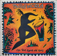 Rectangle Triangle's "It's The Same Old Song" album cover featuring abstract geometric shapes and vibrant colors.