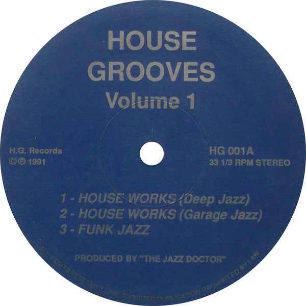 House Grooves Volume 1 Various
