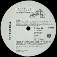 Rectangle Triangle Rock Stomp "We Gotta Party" wax attack album cover with vibrant design and bold typography.