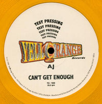 Rectangle Triangle's Can't Get Enough album cover with abstract geometric shapes in vibrant colors on a dark background.