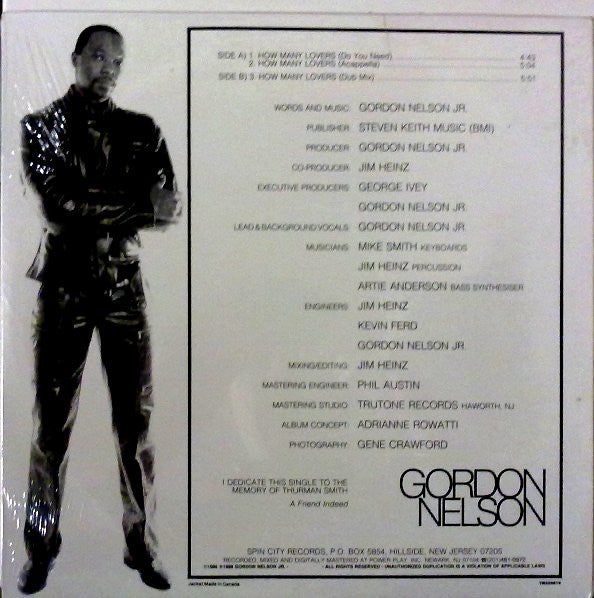 How Many Lovers (Do You Need) Gordon Nelson