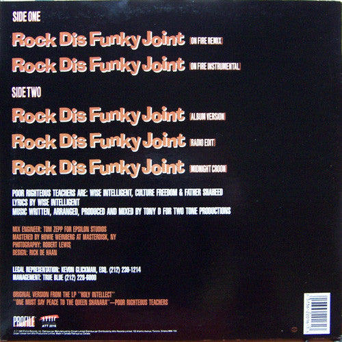 Rock Dis Funky Joint Poor Righteous Teachers