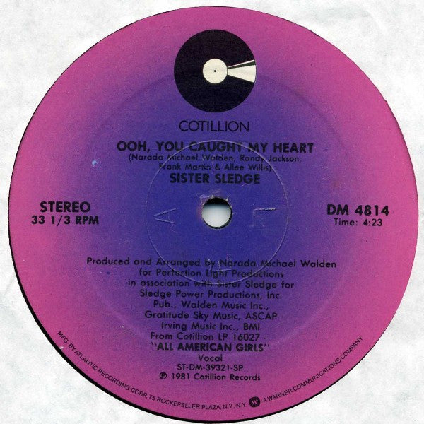 He's Just A Runaway (A Tribute To Bob Marley) / Ooh, You Caught My Heart Sister Sledge