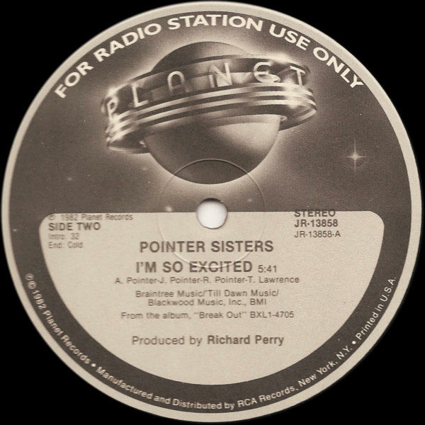 I'm So Excited Pointer Sisters