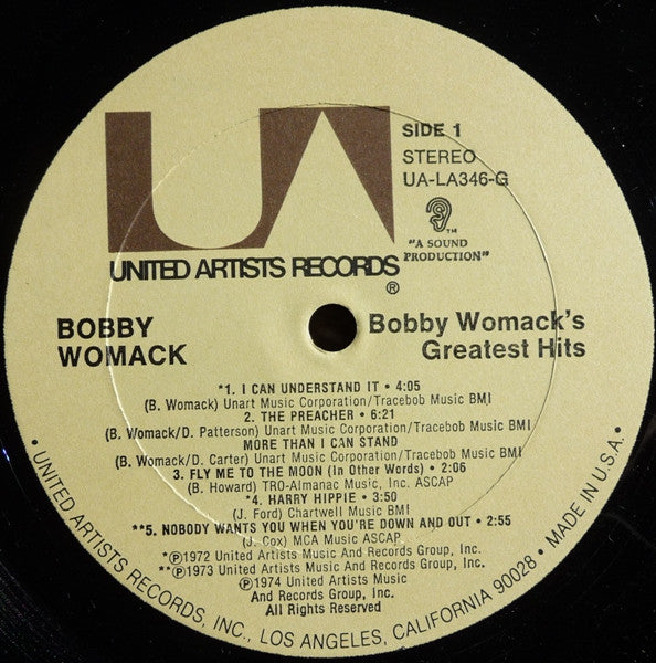 Bobby Womack's Greatest Hits Bobby Womack