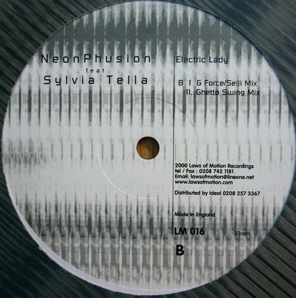 Electric Lady Neon Phusion,Sylvia Tella