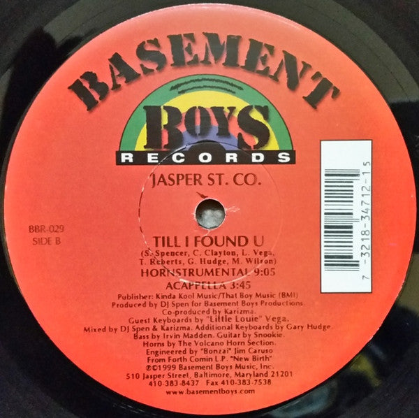 Till I Found U Jasper Street Co.,Louie Vega