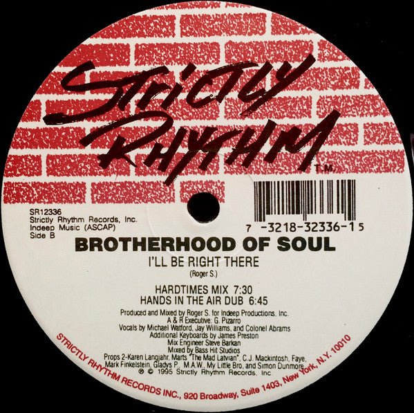 I'll Be Right There Brotherhood Of Soul
