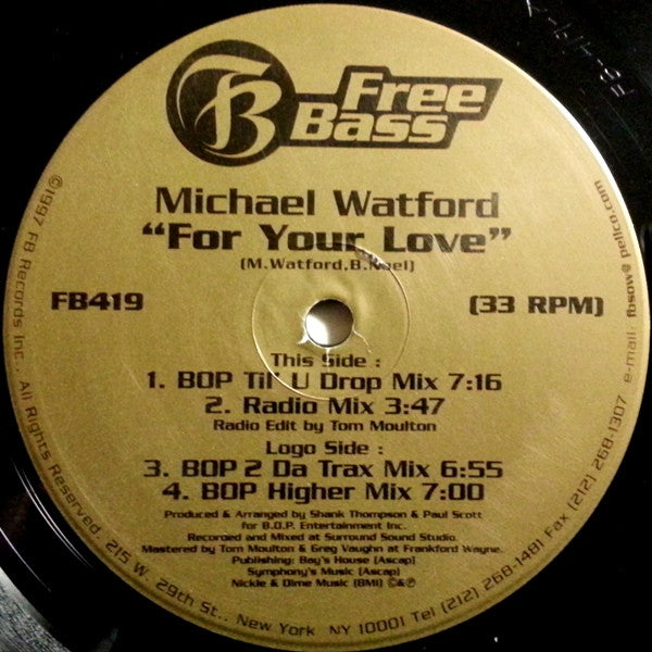 For Your Love Michael Watford