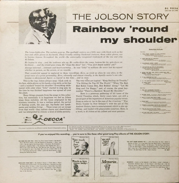 The Jolson Story - Rainbow 'Round My Shoulder