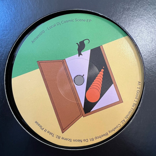 Rectangle Triangle Cosmic Scene EP album cover featuring a vibrant cosmic landscape with starry skies and abstract geometric shapes.