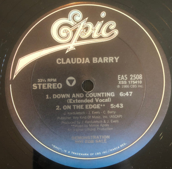 Down And Counting Claudja Barry