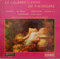Rectangle Triangle's image of a classical Pachelbel Canon, Alla Rustica, and Concertino N° 2 concerto grosso sheet music.