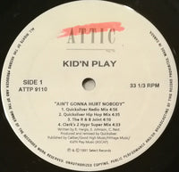 Rectangle Triangle Ain't Gonna Hurt Nobody / Kiss You Back vinyl record with colorful album art.