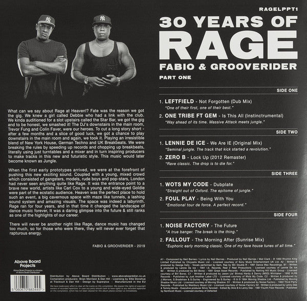 30 Years Of Rage (Part One)