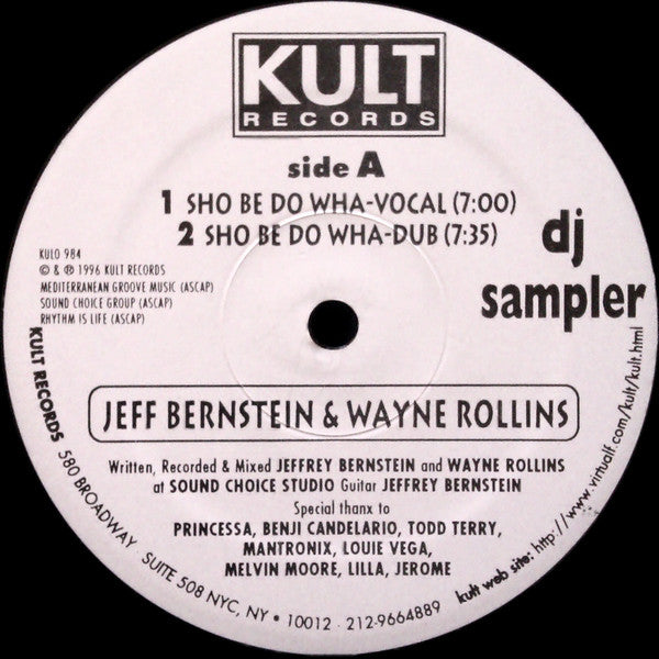 DJ Sampler Wayne Rollins,Jeff Bernstein,95 North